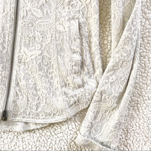 ANTHROPOLOGIE Lace Moto Jacket - Picture 4 of 10